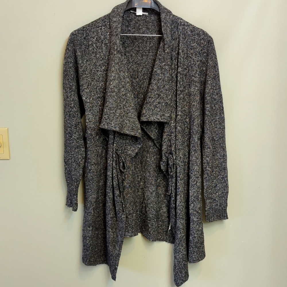 Motherhood Maternity Long Cardigan with Sinch Waist Tie